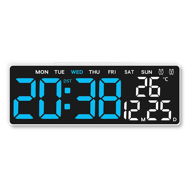 USB Digital Clock with Dual Alarms and Timer