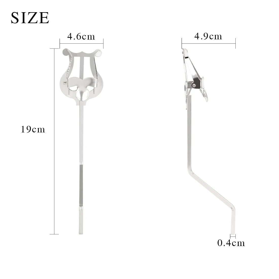 Portable Marching Music Stand for Clarinet, Trumpet, Flute and Sax
