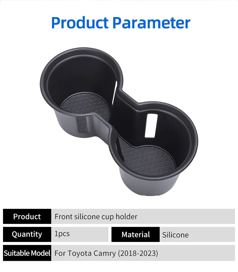 For Toyota Camry 2018 2019 2020 2021 2022 2023 Water Cup Holder Central Control Drinks Holder Water Cup Tray Car Accessories