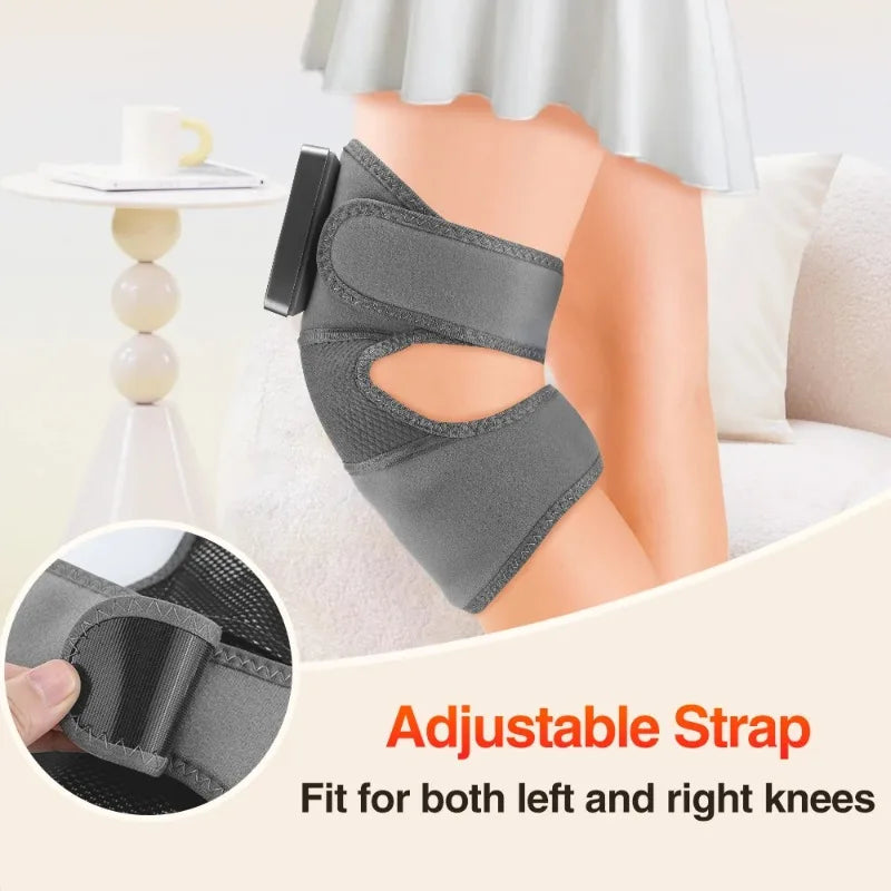 Multifunction Knee Protection Massager 3 Levels Vibrations Massage 5 Levels Hot Compress Leg Joint Muscle Relax Heating Knee Pad