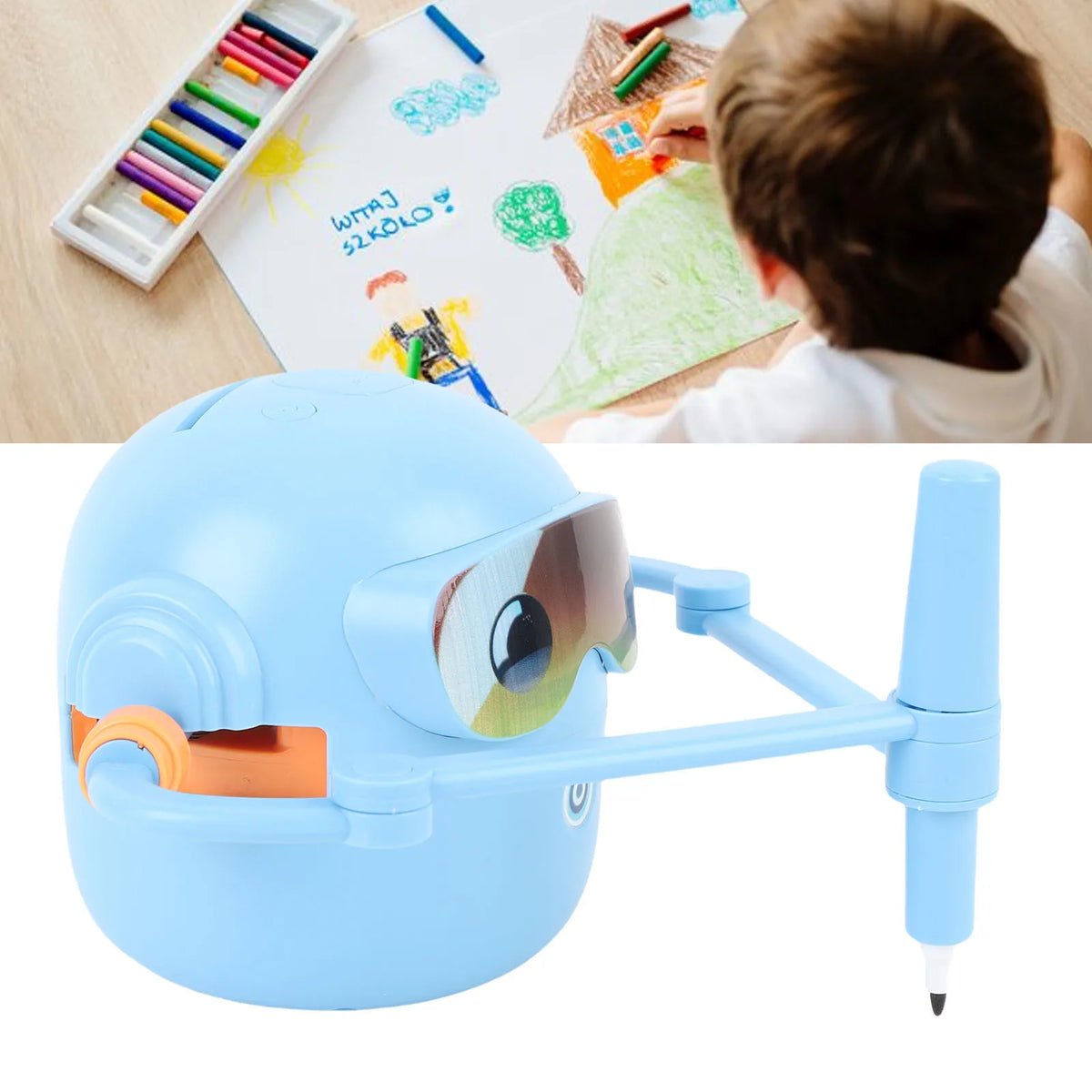 Children's Drawing Robot with Activity Cards