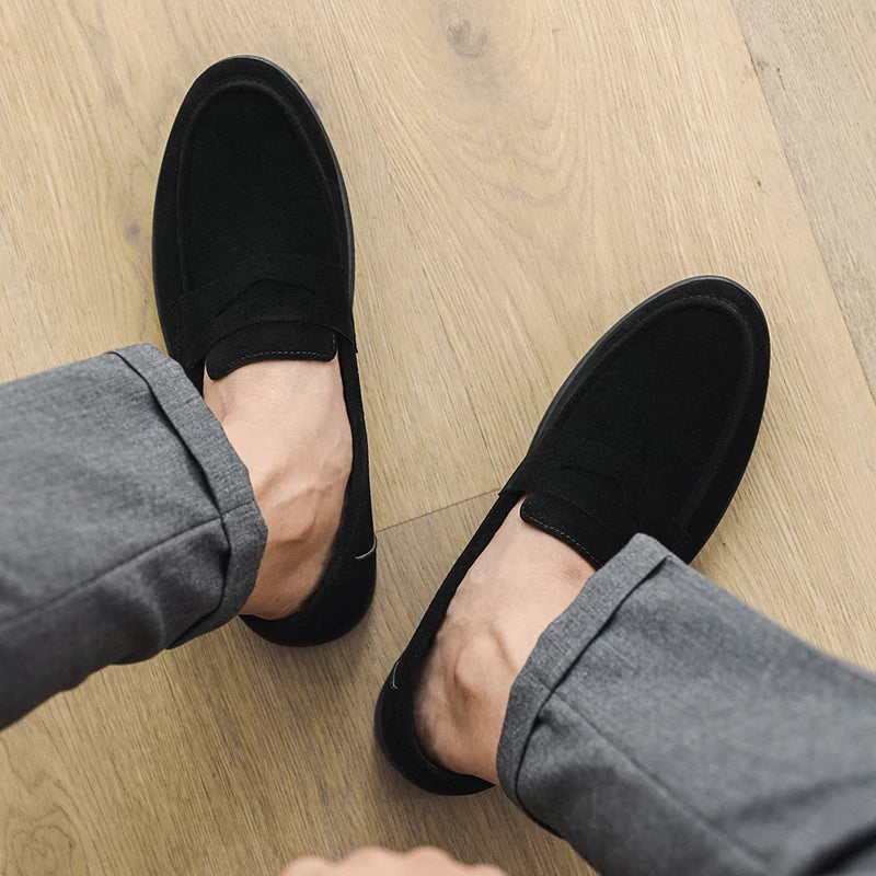 Men's Slip-On Loafers Lightweight Breathable Casual Walking Shoes
