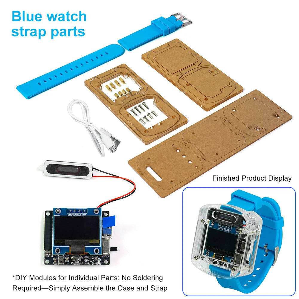 ESP32-S3 Voice Watch DIY Kit - OLED Display