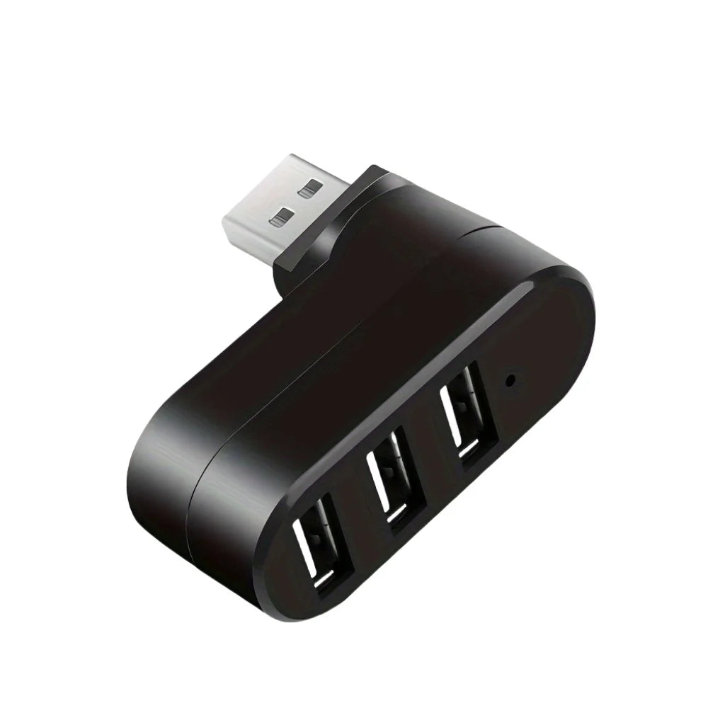Drehbarer USB-2.0-Hub mit drei Anschlüssen