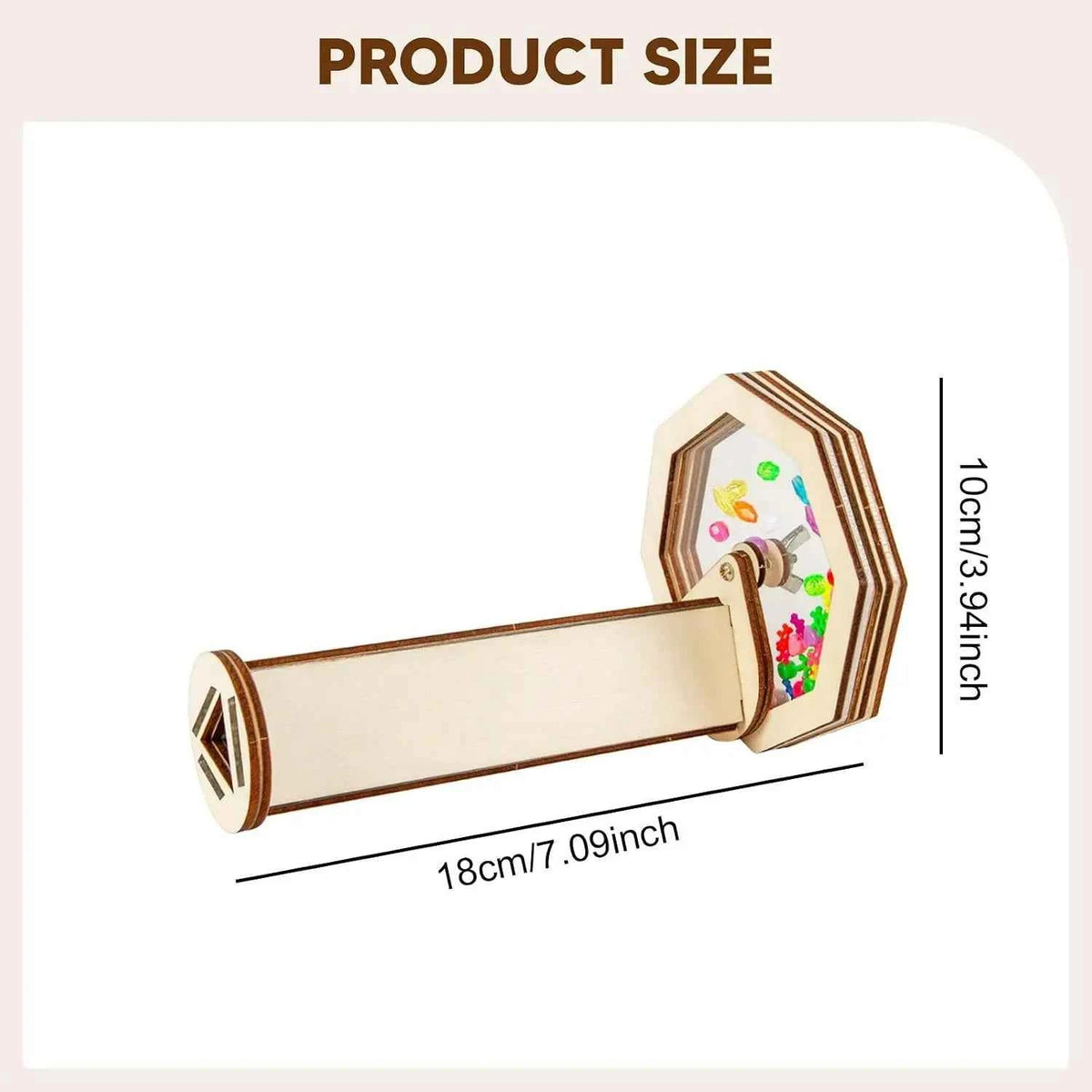 DIY Wooden Rotating Kaleidoscope Kit