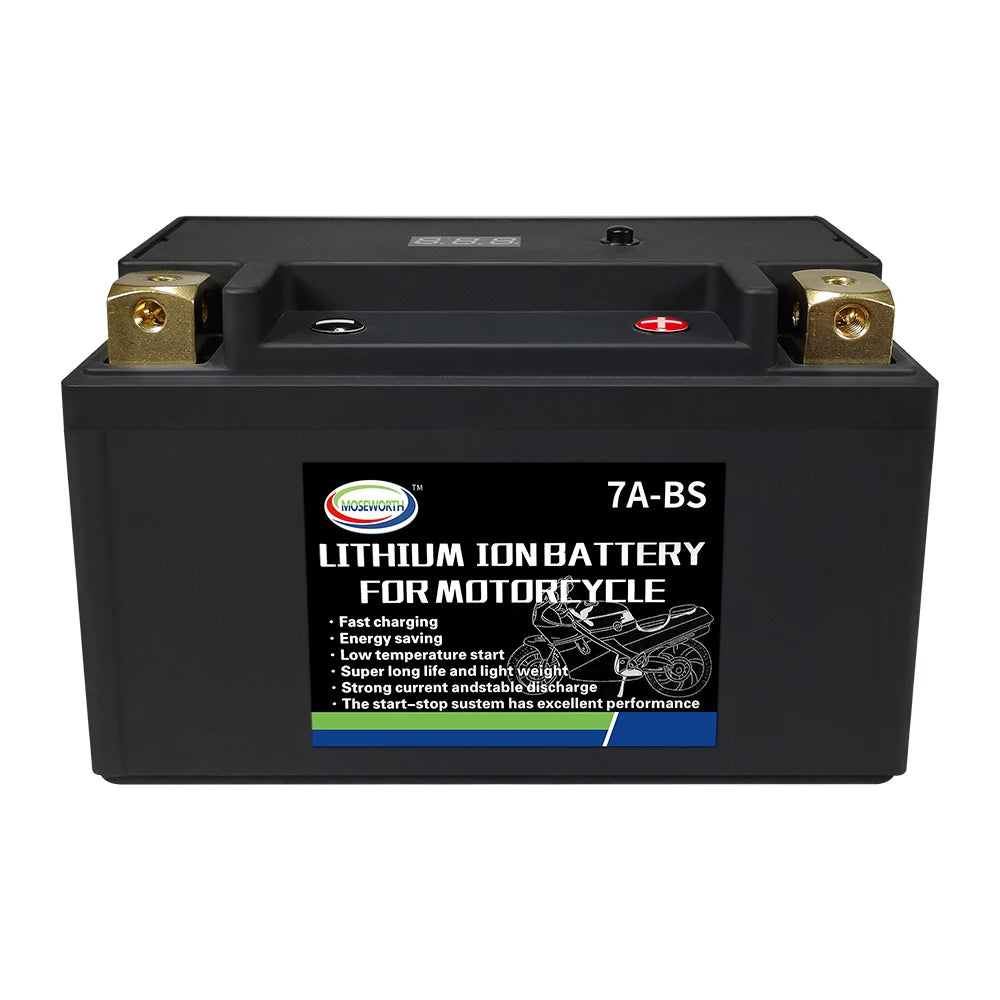 Motorcycle Battery 12V LiFePO4 Lithium Ion 4L-BS 160CCA Size-113x70x89mm Built-in BMS Board Lithium Phosphate Ion Battery