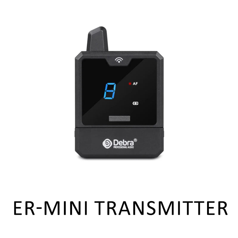 Debra Audio IEM Er-Mini Wireless In-Ear Monitor System Protable Li-on Rechargeable For Audio Professional Stage Monitoring