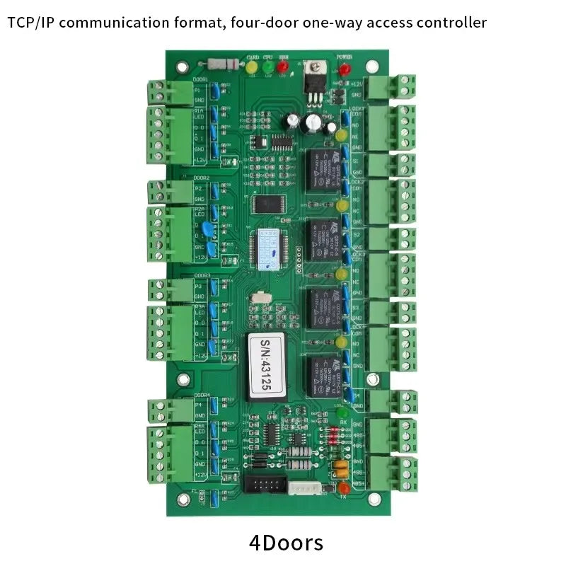 TCP/IP Access Control Board - One, Two or Four Doors