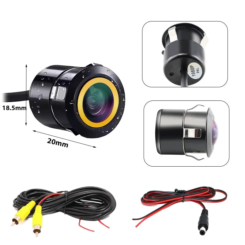 1080P Car Front & Rear Reversing Camera 170° Wide Angle Night Vision