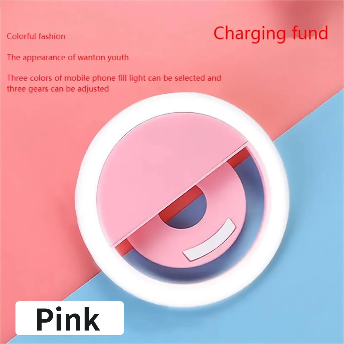 Rechargeable Clip-On Selfie Ring Light