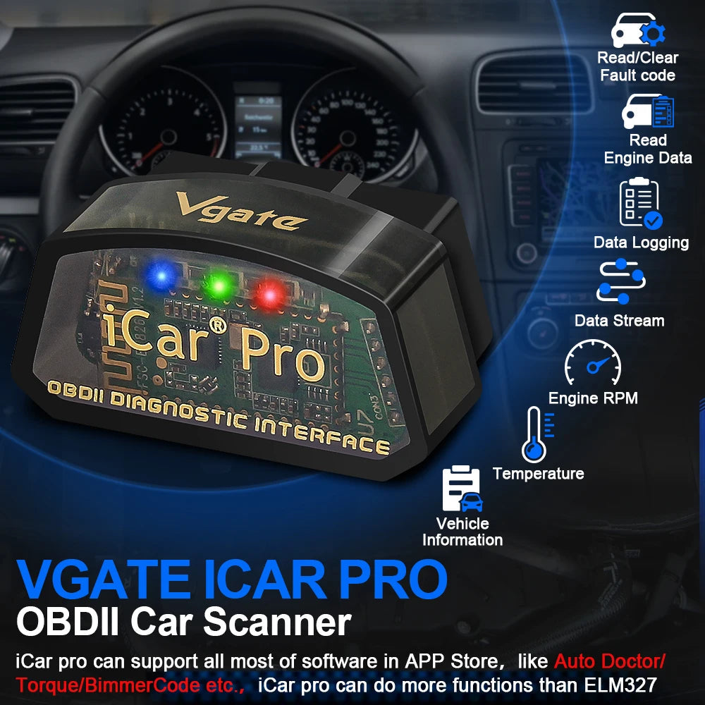 OBD2 Car Diagnostic Tool Bluetooth 4.0 WiFi