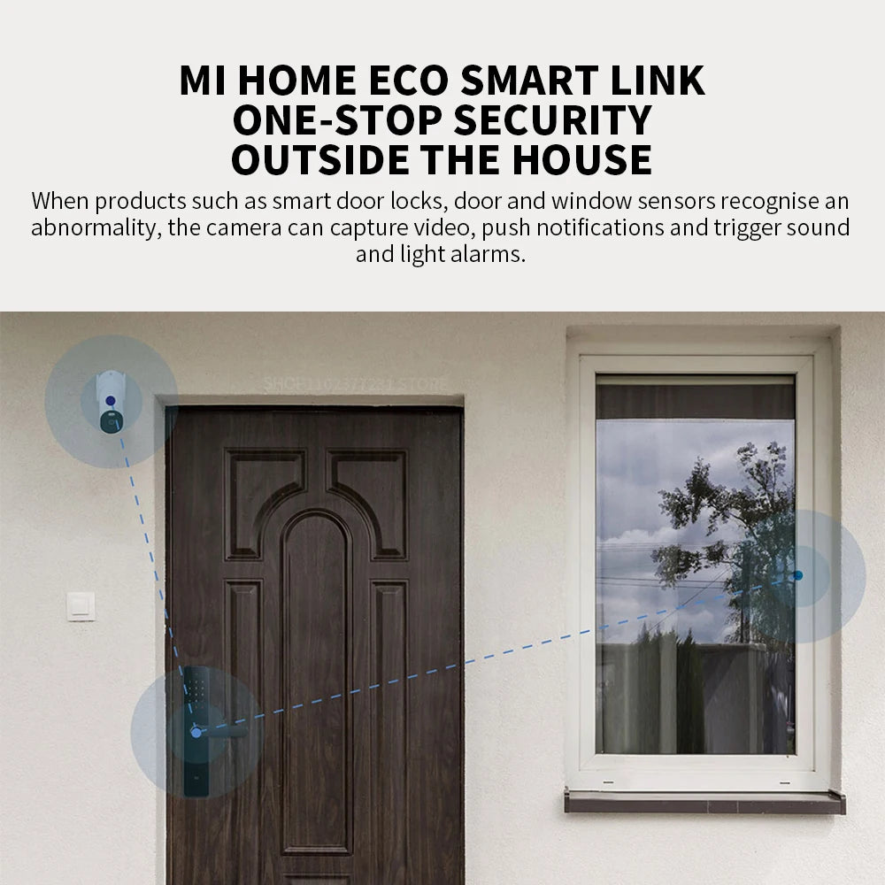 Caméra extérieure Xiaomi AW300 2K WiFi Caméra de sécurité Vision nocturne IP66