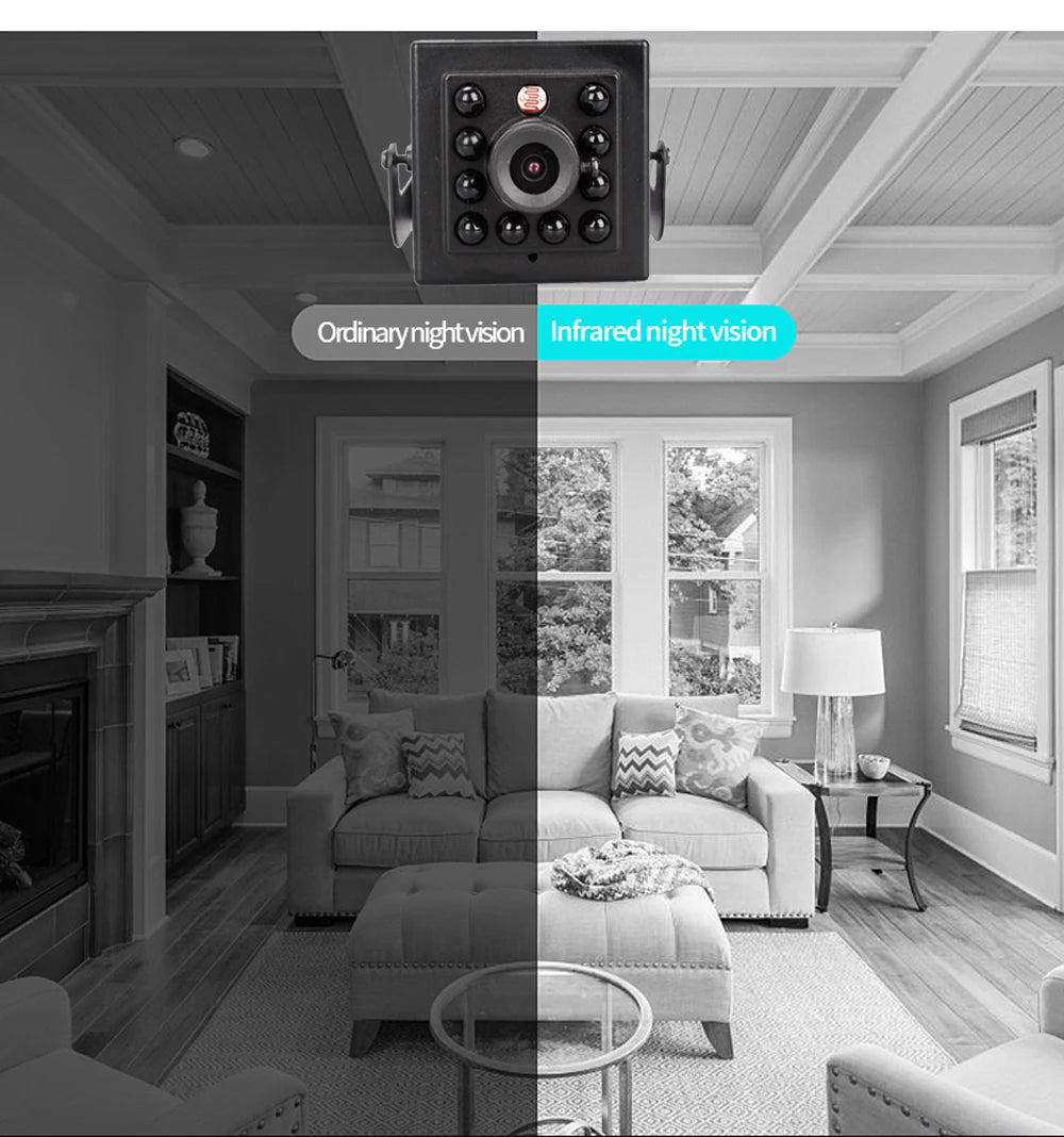 5MP Mini POE IP Camera with Human Detection and Night Vision