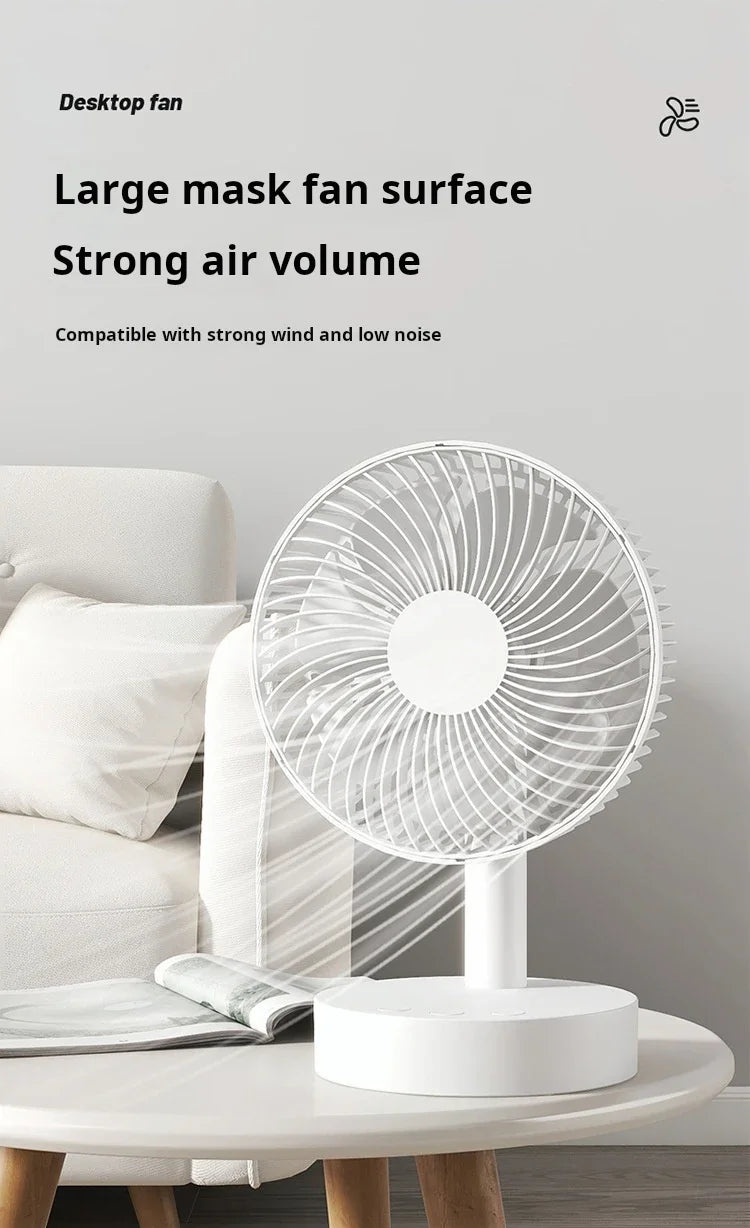 Xiaomi Youpin Fan Small White Desktop Timer Mute With Four-speed Adjustable Portable Fan Recharging Models Detachable Desk fan