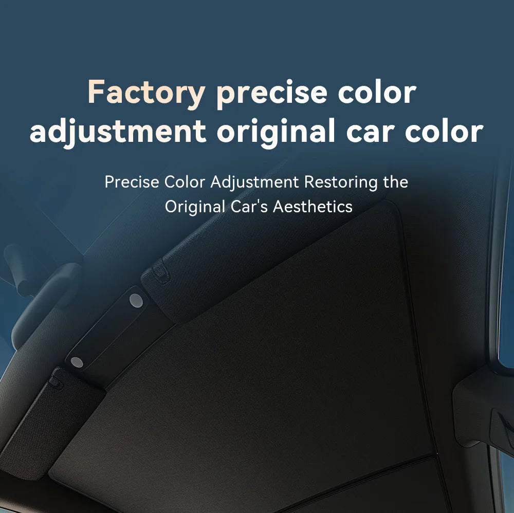 YZ For Tesla 2025-2026 Model 3 Y Juniper Highland Graphene Black Sky Screen Sunshade Honeycomb Skylight Magnetic Sunshade Panel