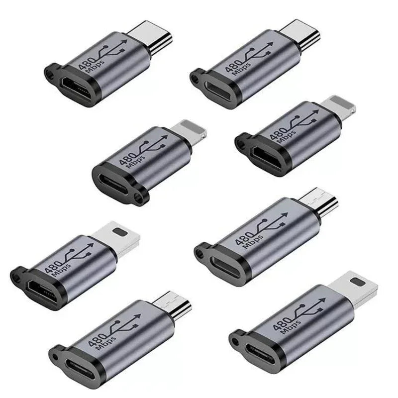 Adaptador de conector USB - opções tipo C, micro ou mini