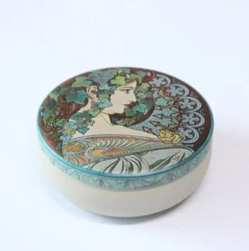 Round Tinplate Storage Tin, 10.7 cm, for Sweets and Tea