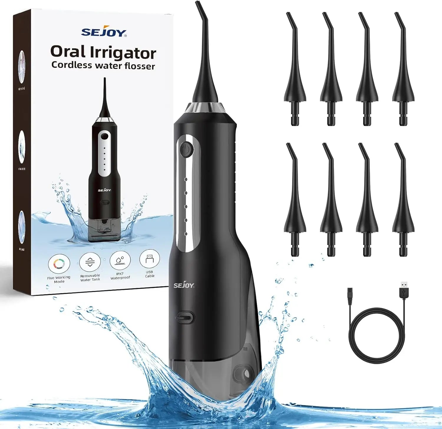 Cordless Electric Water Flosser for Powerful Everyday Oral Care