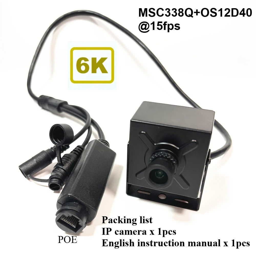RTMP 12.0 Megapixel Starlight POE 12MP Telecamera IP Mini MSC338Q 1/2.49 OS12D40 Scheda Webcam RTSP Foto Istantanea Rilevamento Umano
