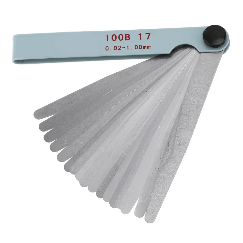Metric Feeler Gauge, 17 ostrzy, 0,02–1,00 mm