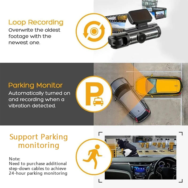 Dual-View Wi-Fi Dash Camera - Card Options
