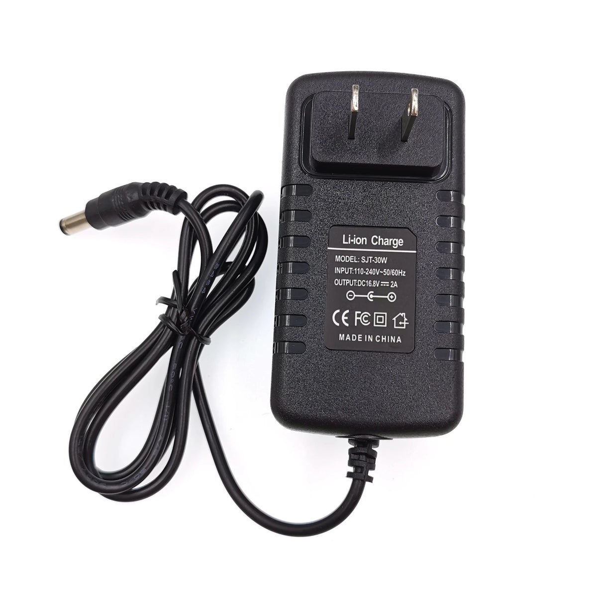 16.8V 2A Li-Ion Charger, Plug and Connector Options
