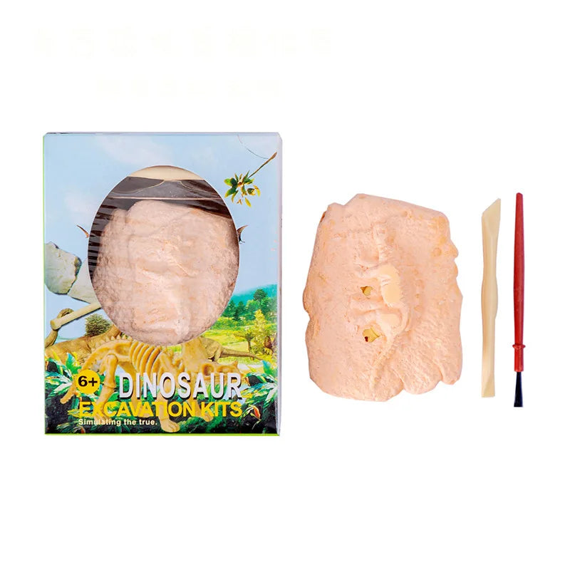 Brinquedo de escavação e montagem de fósseis de dinossauros