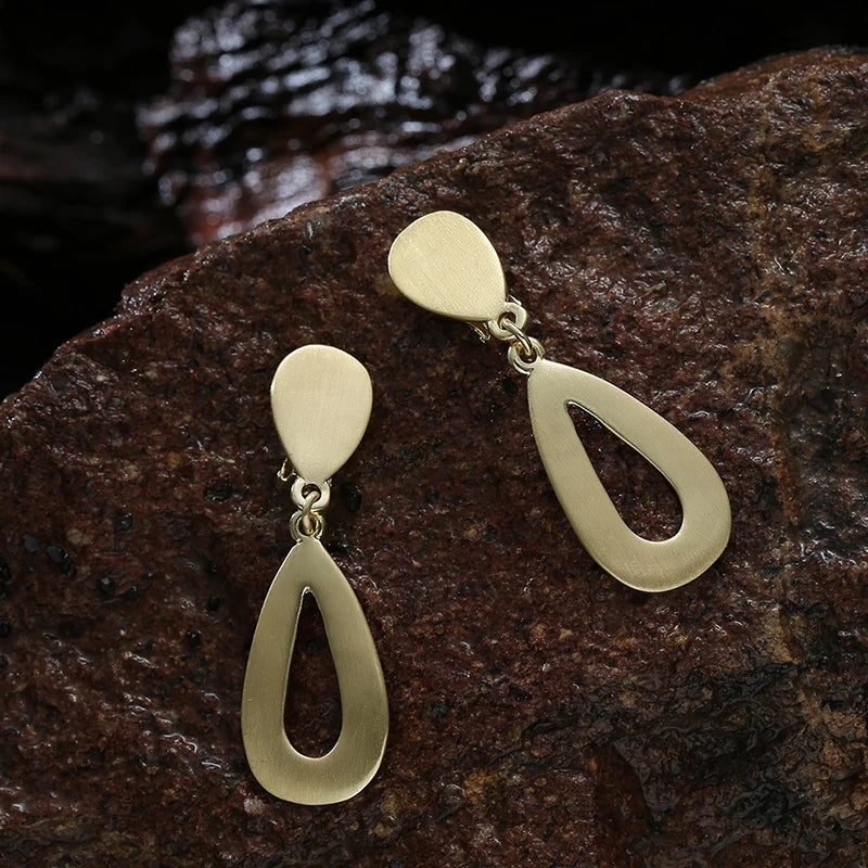 Brushed-Finish Clip-On Earrings – Design Options