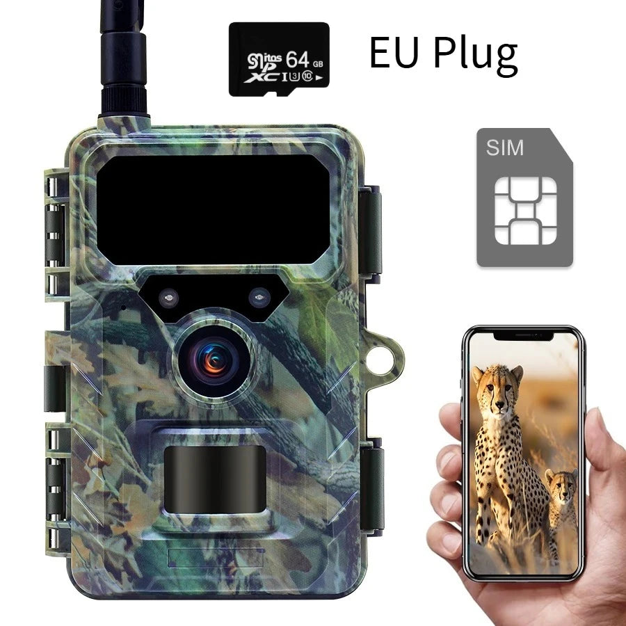 4G LTE Trail Camera with App Control, 2.7K Night Vision