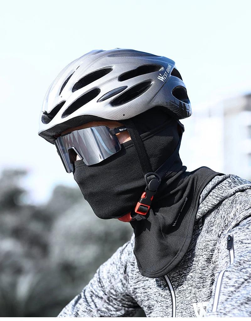 WEST BIKING Flaffy flis balaklava za vožnju bicikla