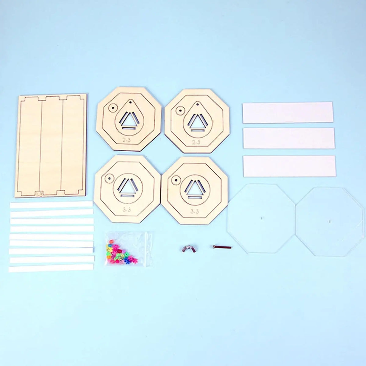 DIY Wooden Rotating Kaleidoscope Kit