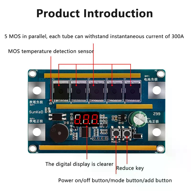 12V DIY Battery Spot-Welder Board - Kit Options