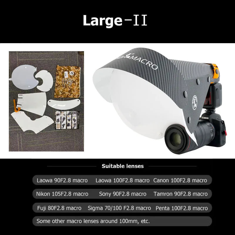 Macro Flash Diffuser - Size and Accessory Options