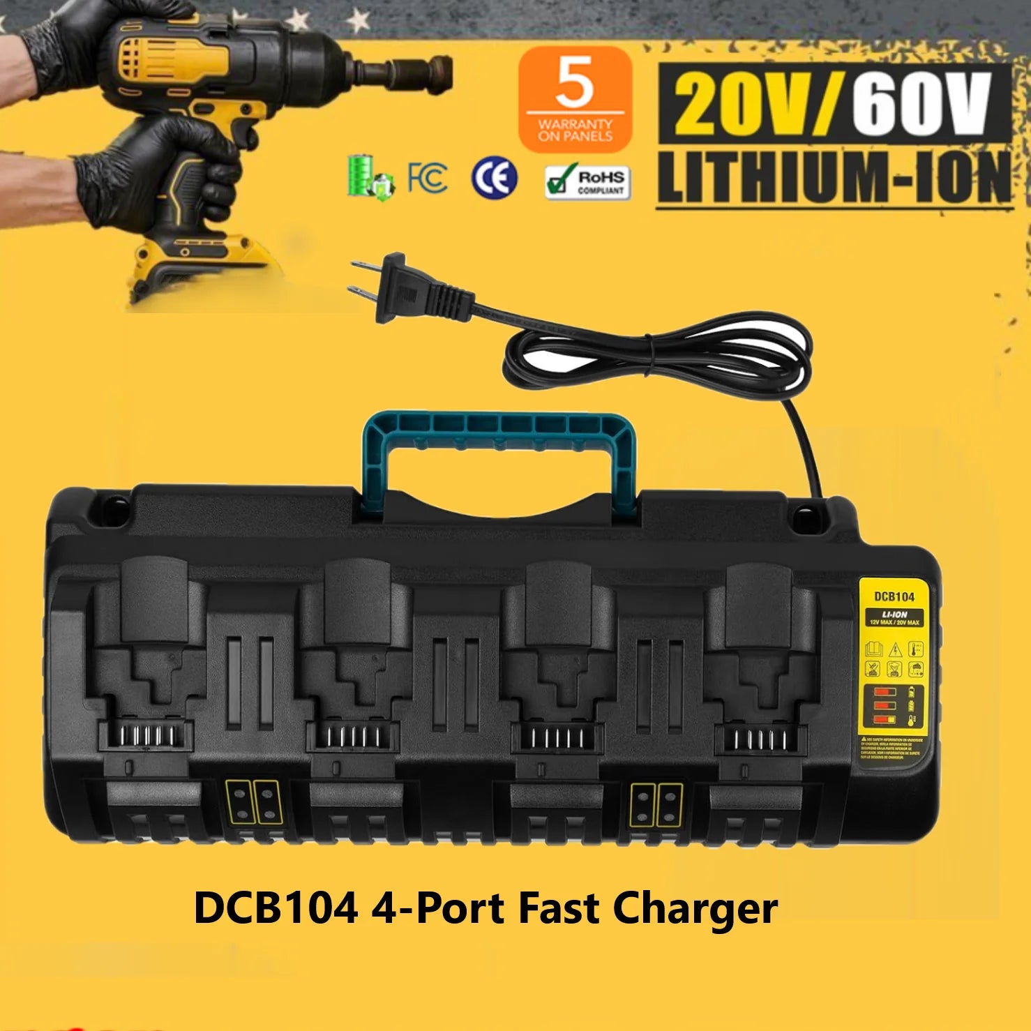 9/12/15Ah DCB609 20v 60v Max Lithium-ion Battery 21700 Replace for Dewalt DCB606 DCB200 DCB182 Power Tool Battery Pin