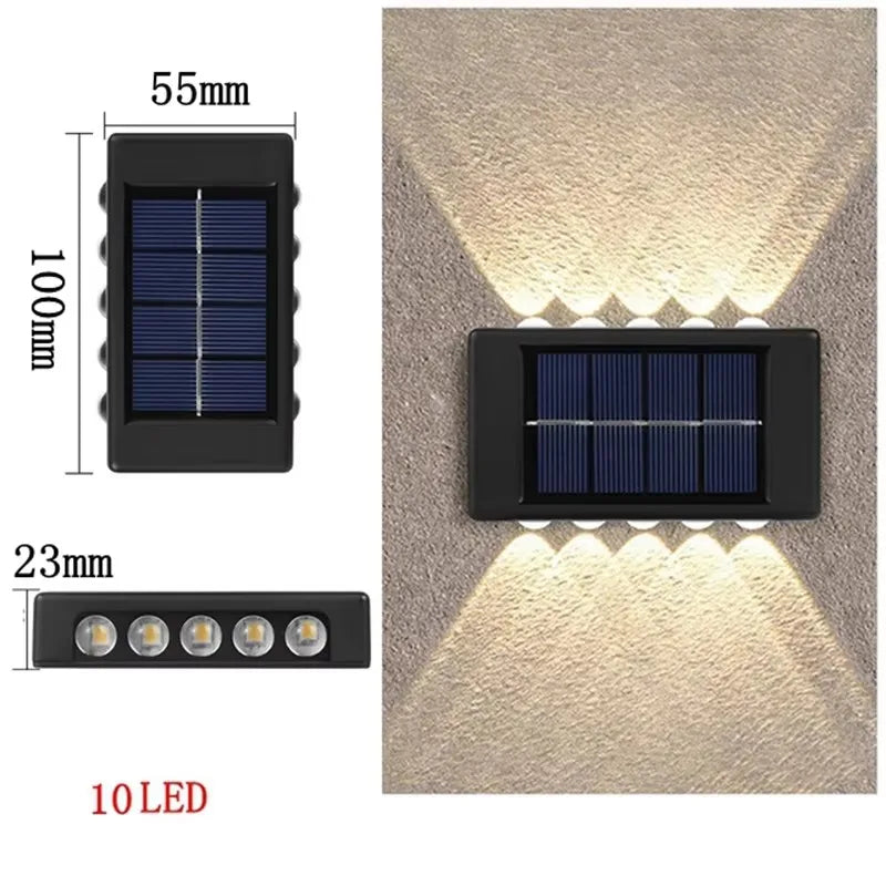 Solar Up-and-Down Wall Light - LED Options