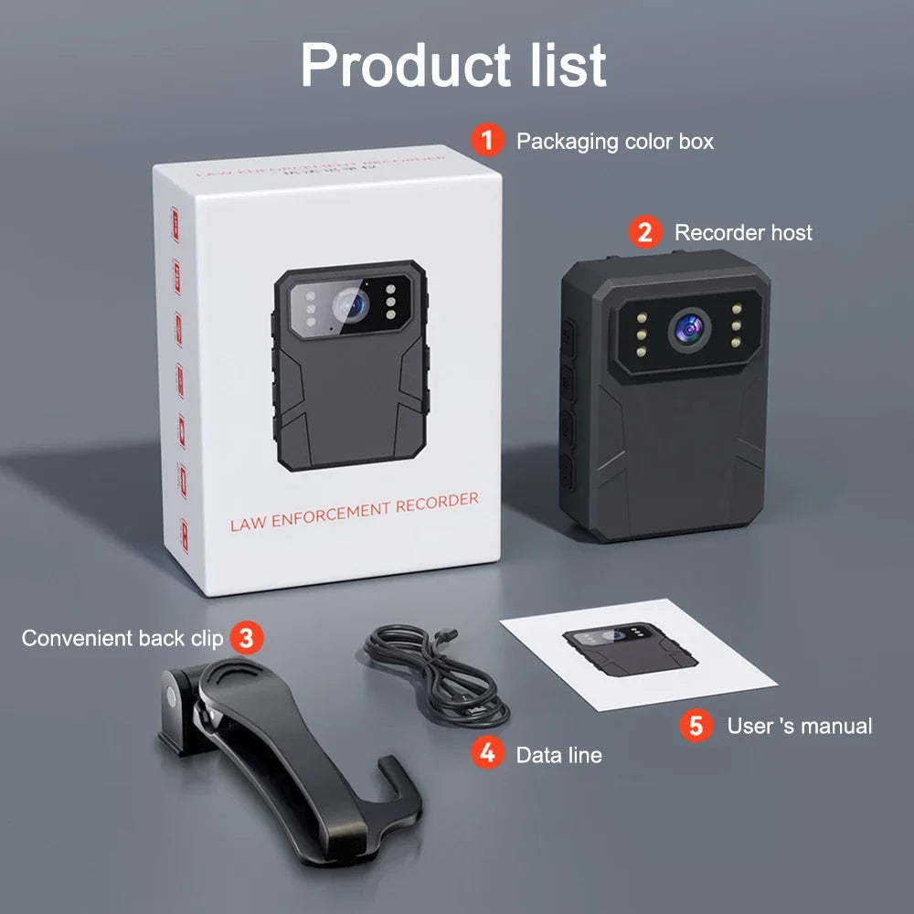 Wearable Body Camera with Night Vision