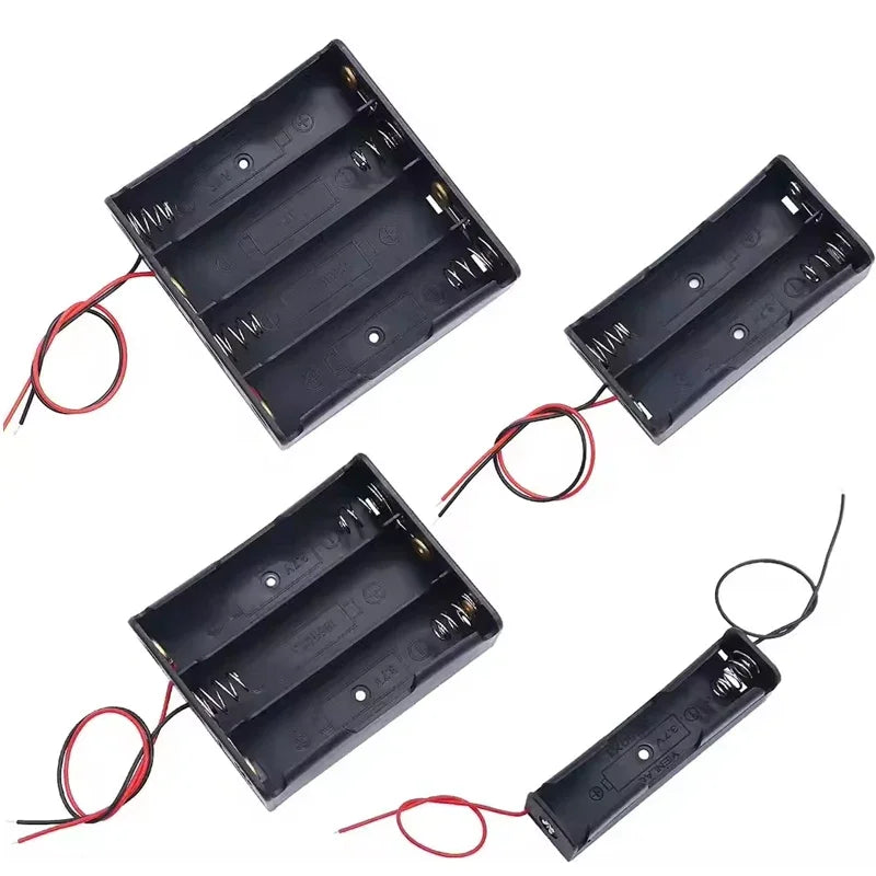 Four Wired Battery Holders for Electronics Projects