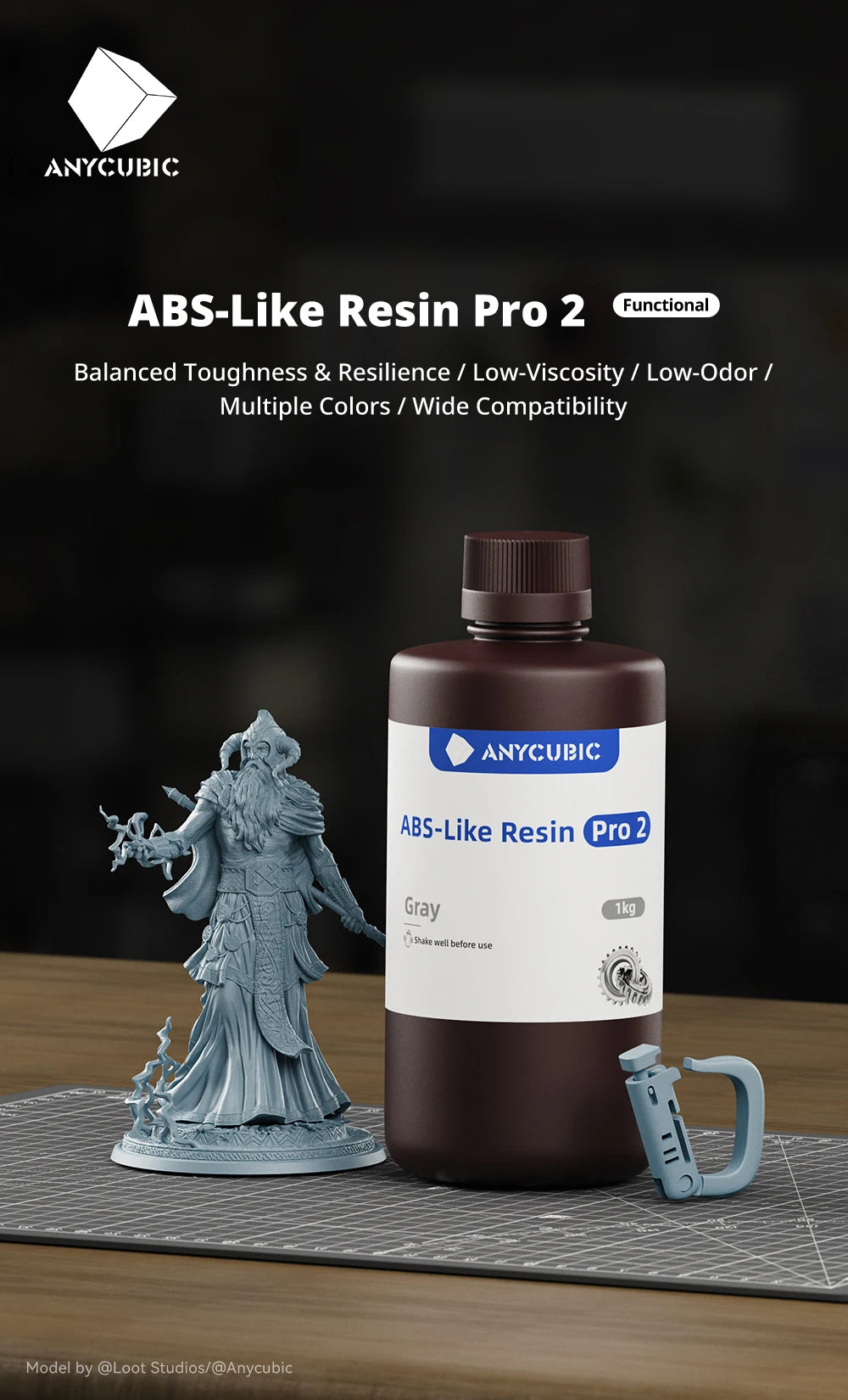 Anycubic ABS-Like Resin Pro 2 UV 405nm Resin