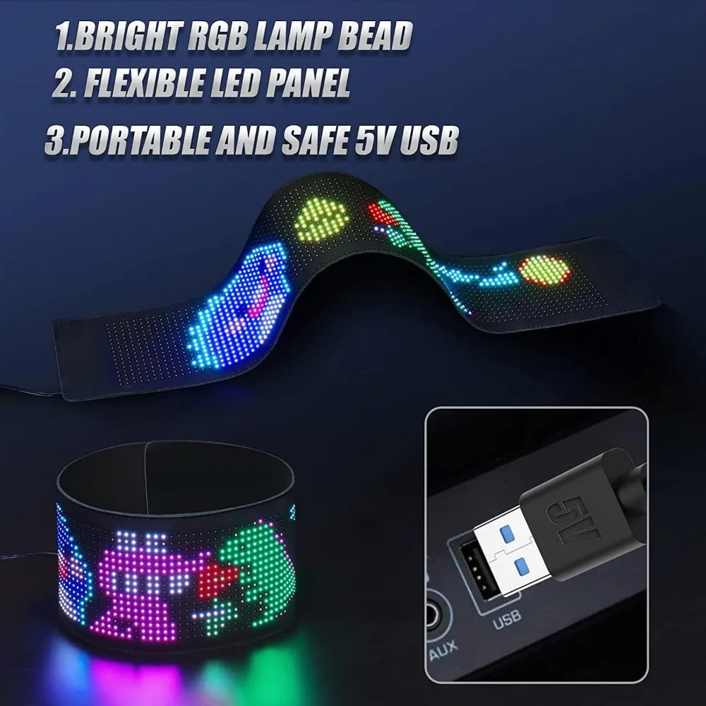 Enseigne à DEL programmable aux yeux de diable lumineux énormes