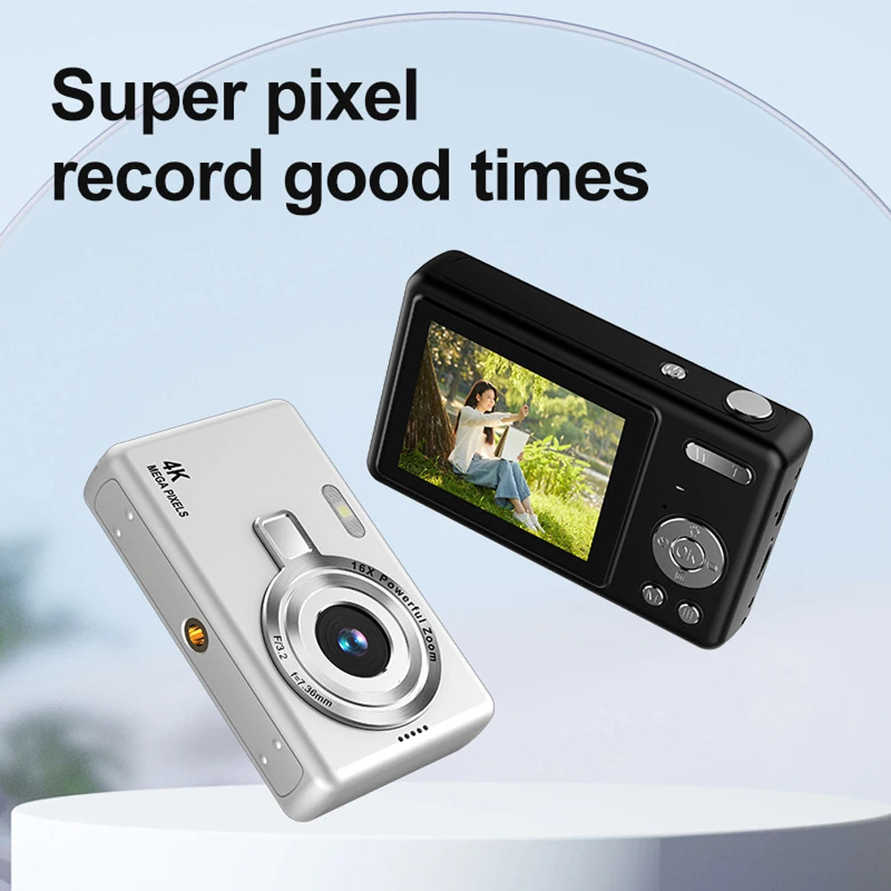 4K HD 1080P Digital Camera with Autofocus and 16X Zoom