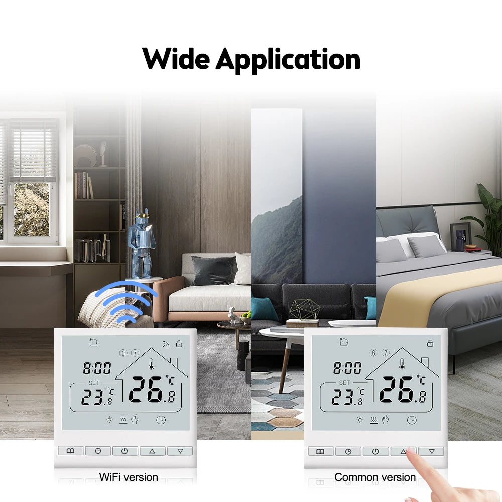Programmable Heating Thermostat - Wi-Fi Options