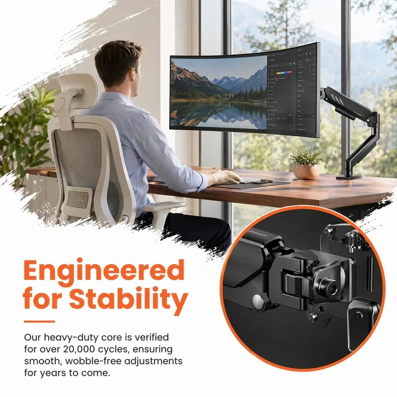 Adjustable Single-Monitor Desk Arm - Model Options