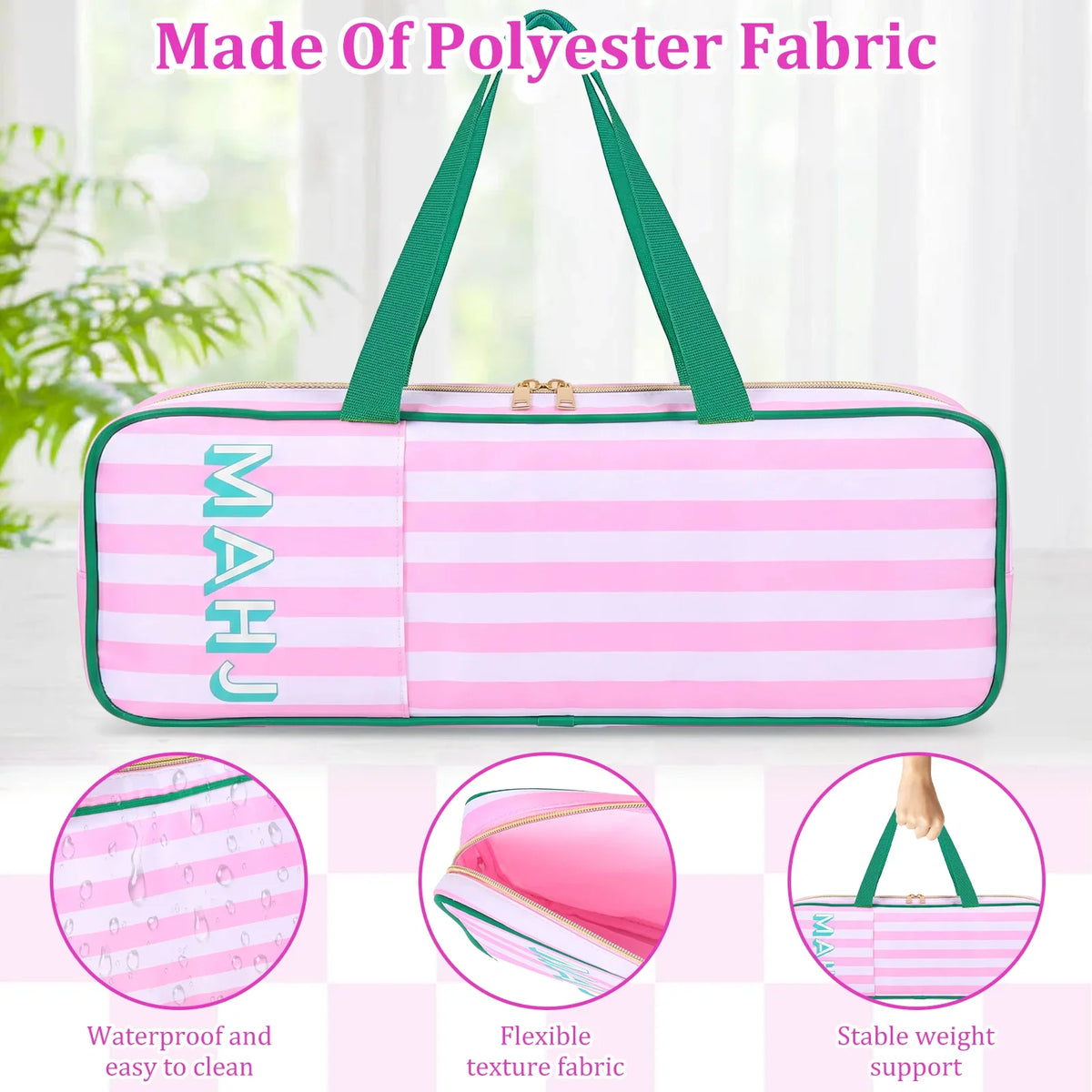 Mahjong Rack Carry Bag with Side Pocket