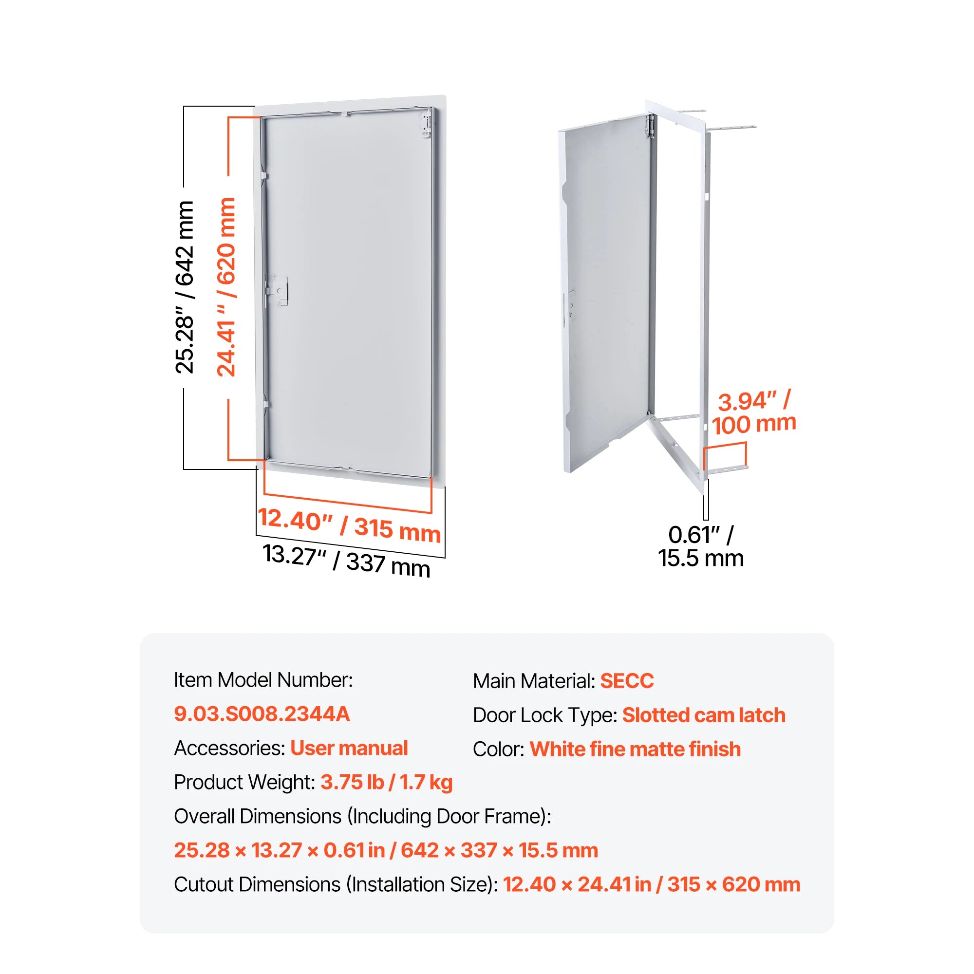 Drywall Access Panel Hinged Steel Door for Wall Ceiling Maintenance