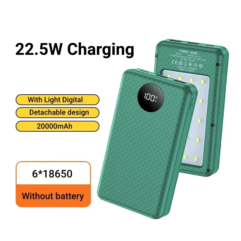 Six-Cell 18650 Power Bank Case - Model Options