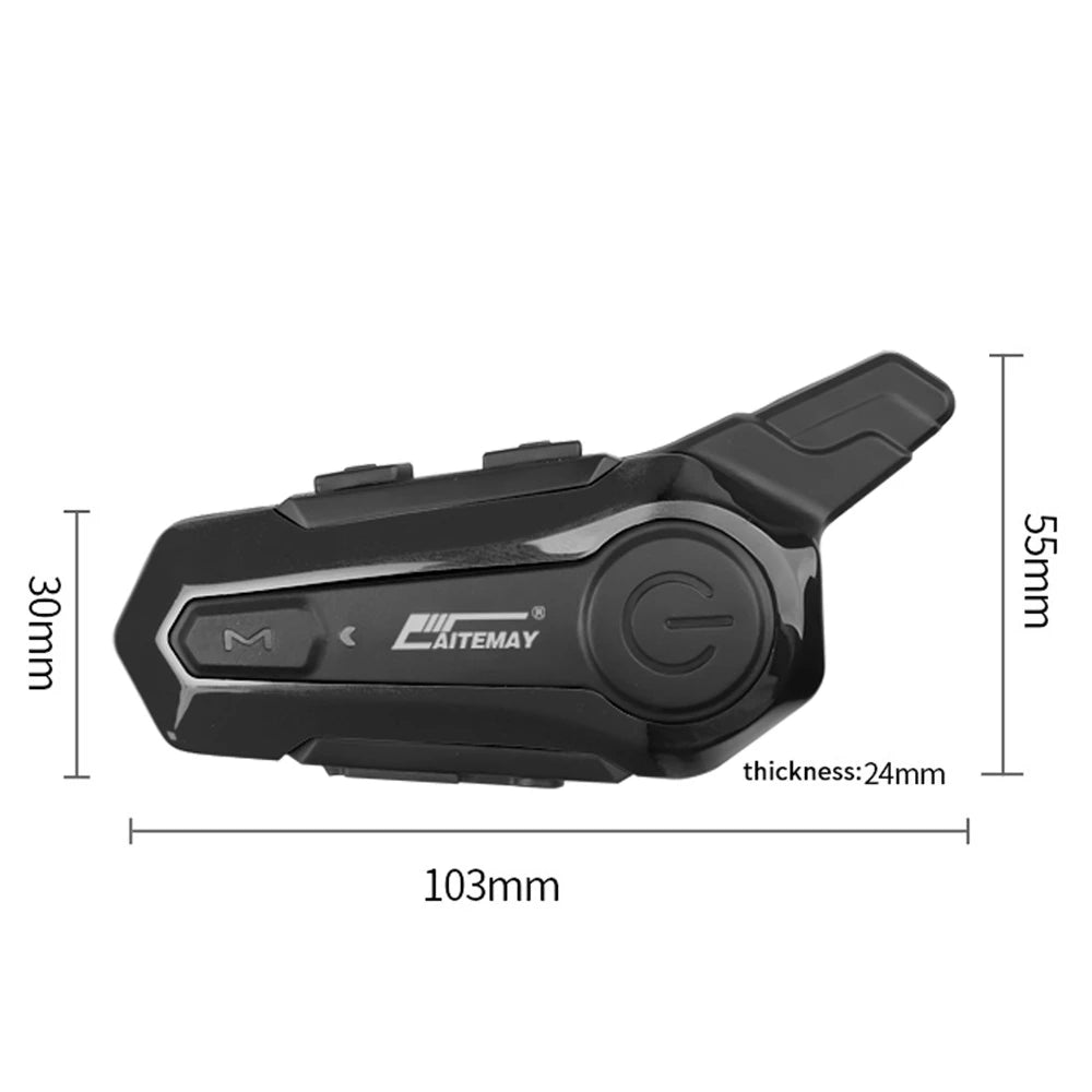 1/2Pcs Bluetooth Motorcycle Helmet Intercom Headset 1000M For 2 Rider Intercomunicador Moto Wireless Interphone Handsfree Call