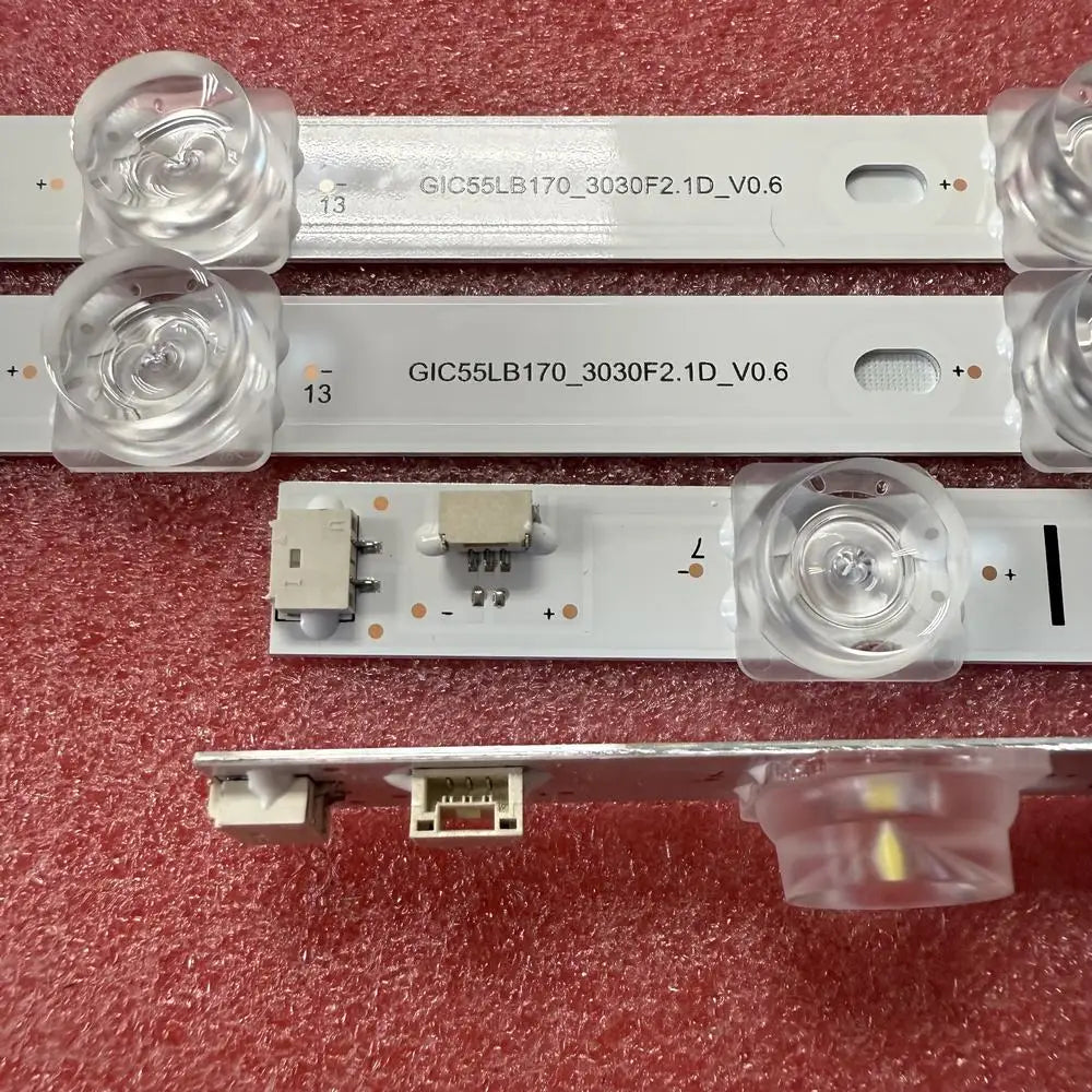 TCL-tv-achtergrondverlichtingsstrips van 55 inch, 15 leds per strip