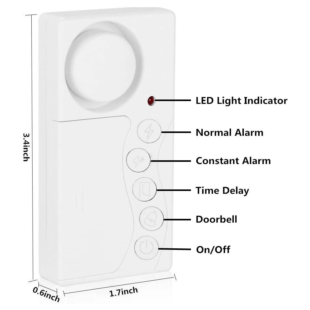 New Freezer Door Alarm with Delay 3/15/30/60 Seconds Adjustable Delay Refrigerator Alarm Wireless Door Open Ala