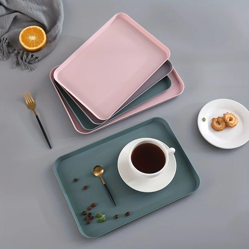 Rectangular Plastic Serving Tray, Small or Large