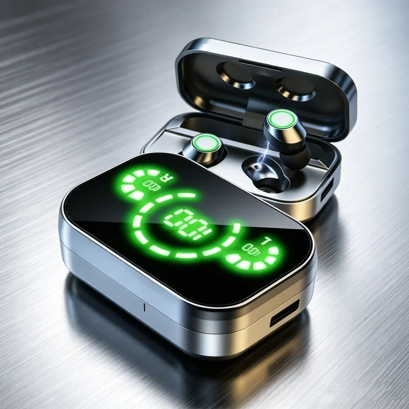Wireless Earbuds with Microphone and Charging Case